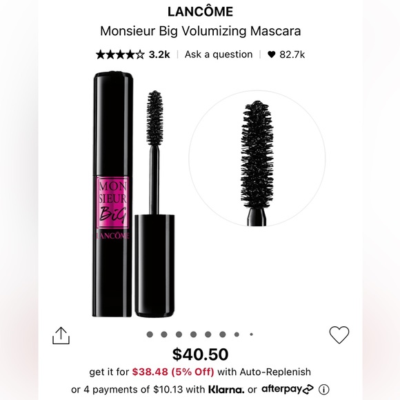 Lancome Monsieur Big Volumizing Mascara - Picture 2 of 2